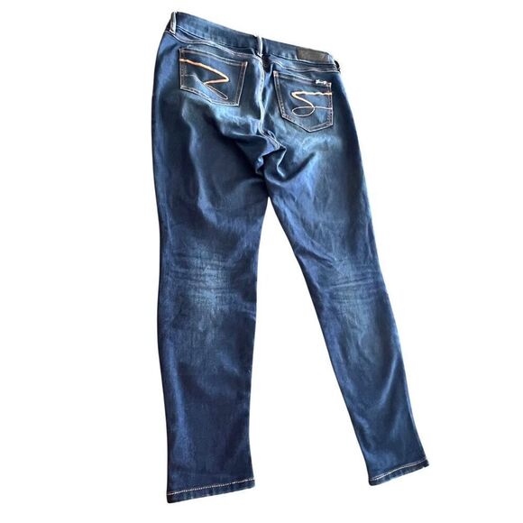 Seven7 leggings Jeans Womens Size 12 /14 Dark Wash Denim - Picture 2 of 10